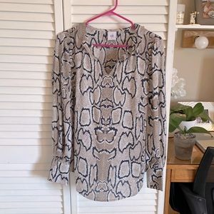 Cabi Snakeskin blouse